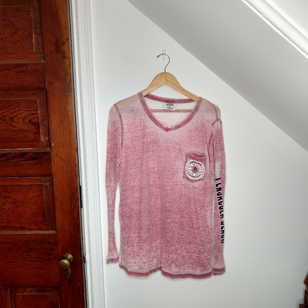 U.S. VINTAGE Pink Burnout Pensacola Graphic Tee - Picture 1 of 10